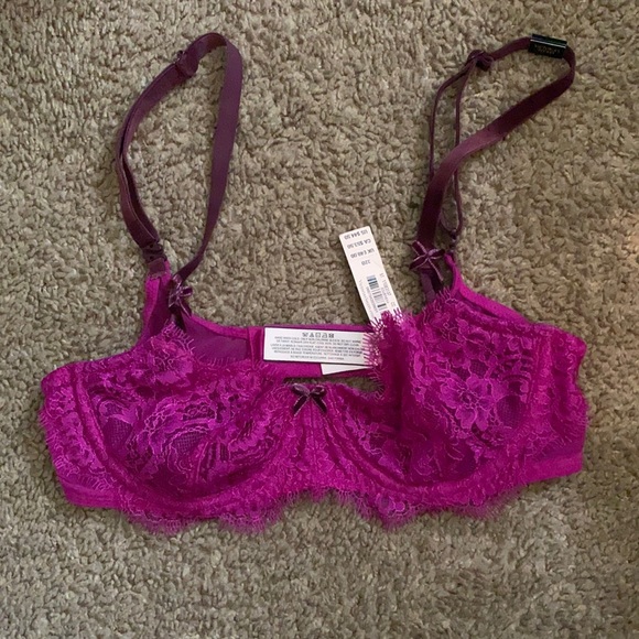 Victoria's Secret Other - Victoria’s Secret bright pink lace bra.